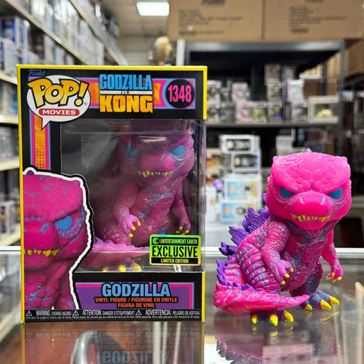 Funko Pop! Movies Godzilla vs. Kong Black Light GODZILLA Vinyl Figure Entertainment Earth Exclusive NEW