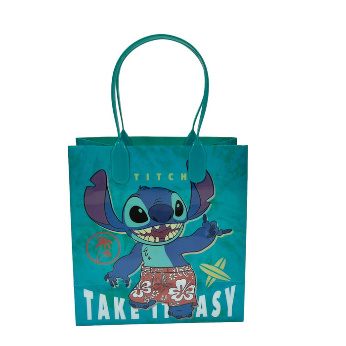 Disney Lilo & Stitch Party Favor Treat Bags with Handles, Disney Candy Bags for Birthday Party, Party Supply Decorations Pack of 12