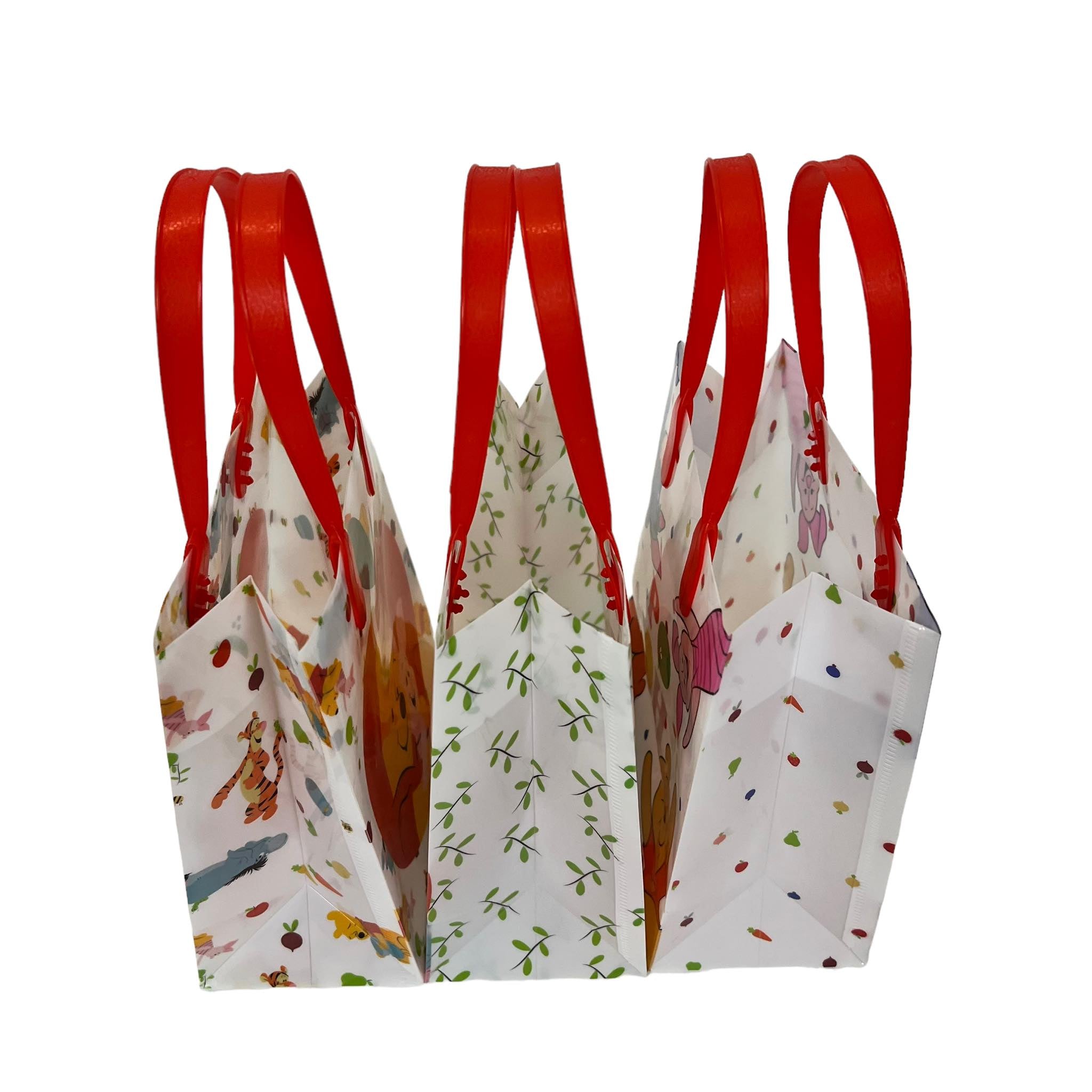 Disney Winnie The Pooh & Friends Party Favor Treat Bags with Handles, Disney Candy Bags for Birthday Party, Party Supply Decorations Pack of 12
