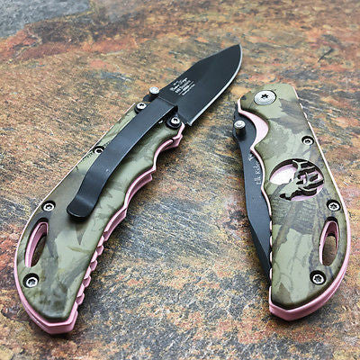 Elk Ridge Small Folding Custom Design Fall Camo Gentleman's Pocket Knife