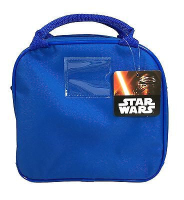 Disney BB-8 Robot Shoulder Strap Blue Insulated Lunch Box School Bag