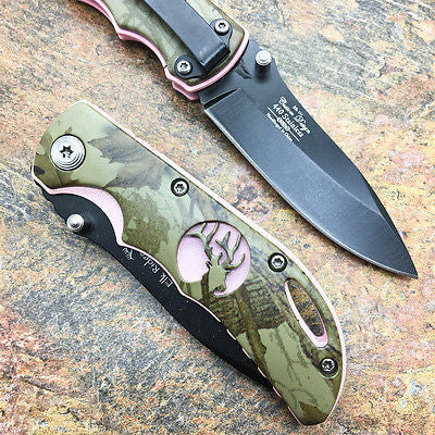 Elk Ridge Small Folding Custom Design Fall Camo Gentleman's Pocket Knife