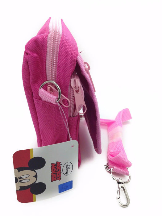 Disney Minnie Mouse Pink Camera Pouch Bag Wallet Purse with Shoulder Strap