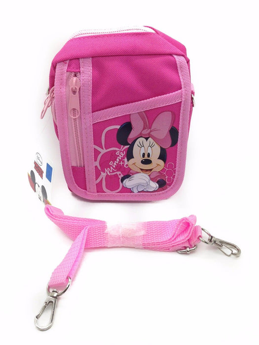 Disney Minnie Mouse Pink Camera Pouch Bag Wallet Purse with Shoulder Strap