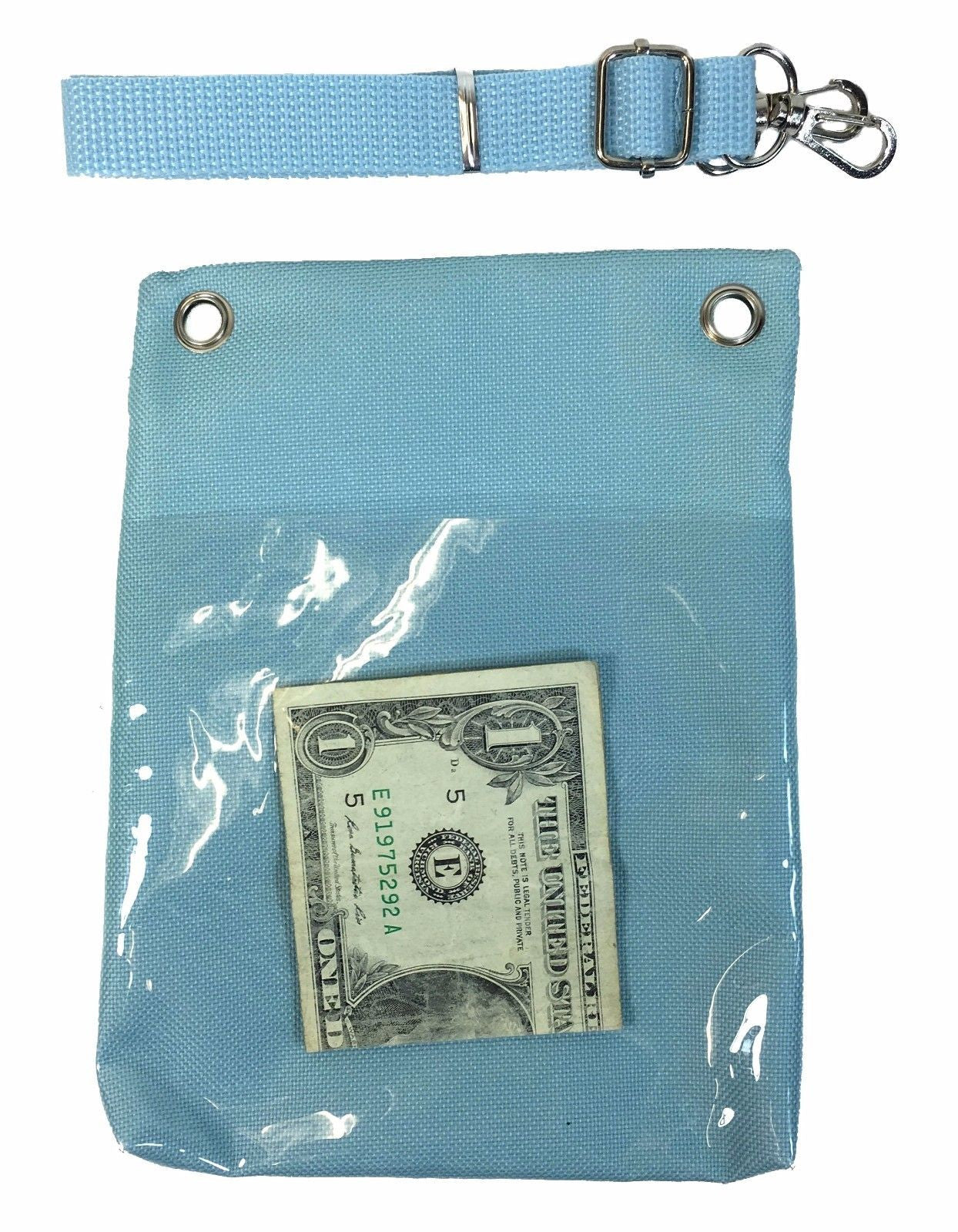 Disney Frozen Blue Elsa Anna Wallet Camera Pouch Bag Purse Shoulder Strap 7.5"