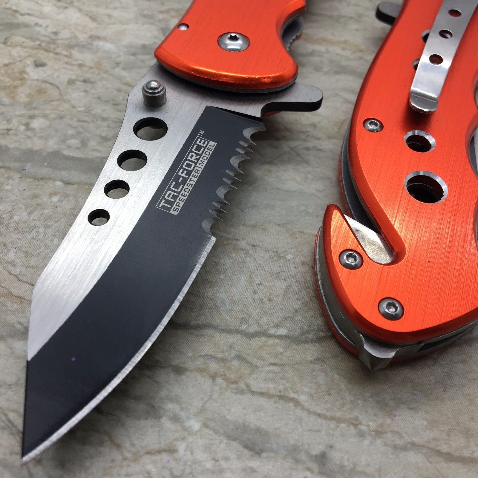 Tac Force Orange Emergency EMT EMS Rescue Handy Medical Pocket Knife