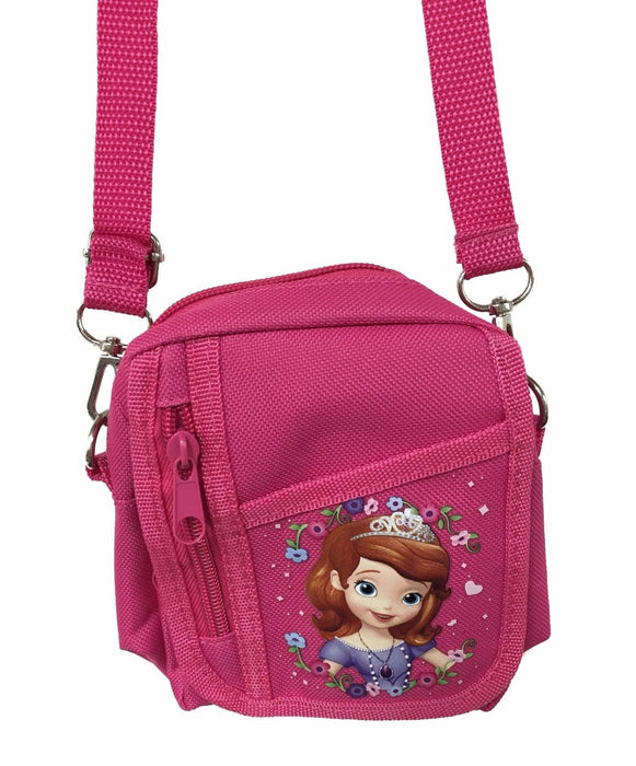 Disney Sofia The First Pink Camera Pouch Bag Wallet Purse with Shoulder Strap'