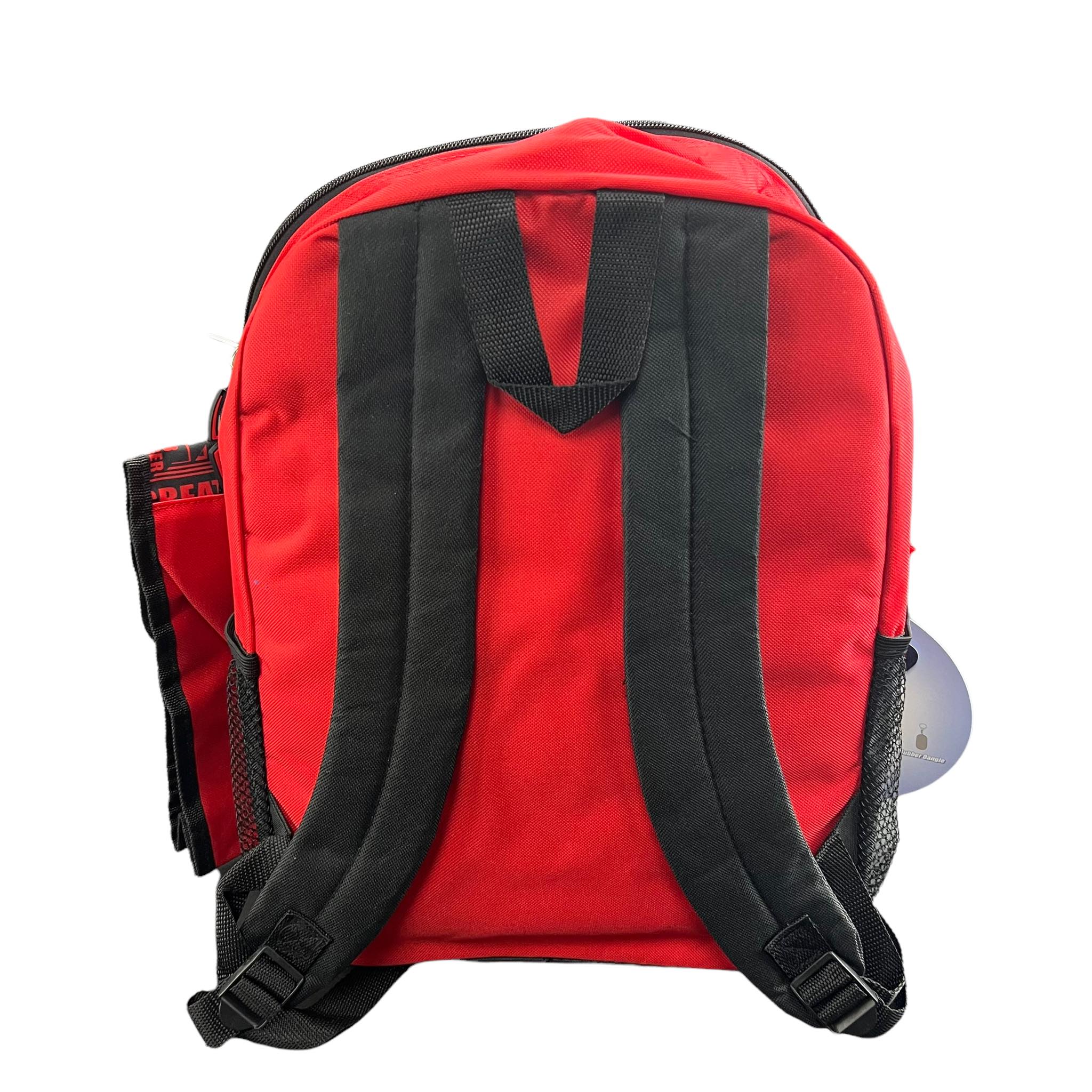 Spider-Man Backpack 4PC Set with Lunch Kit, Key Chain & Carabiner
