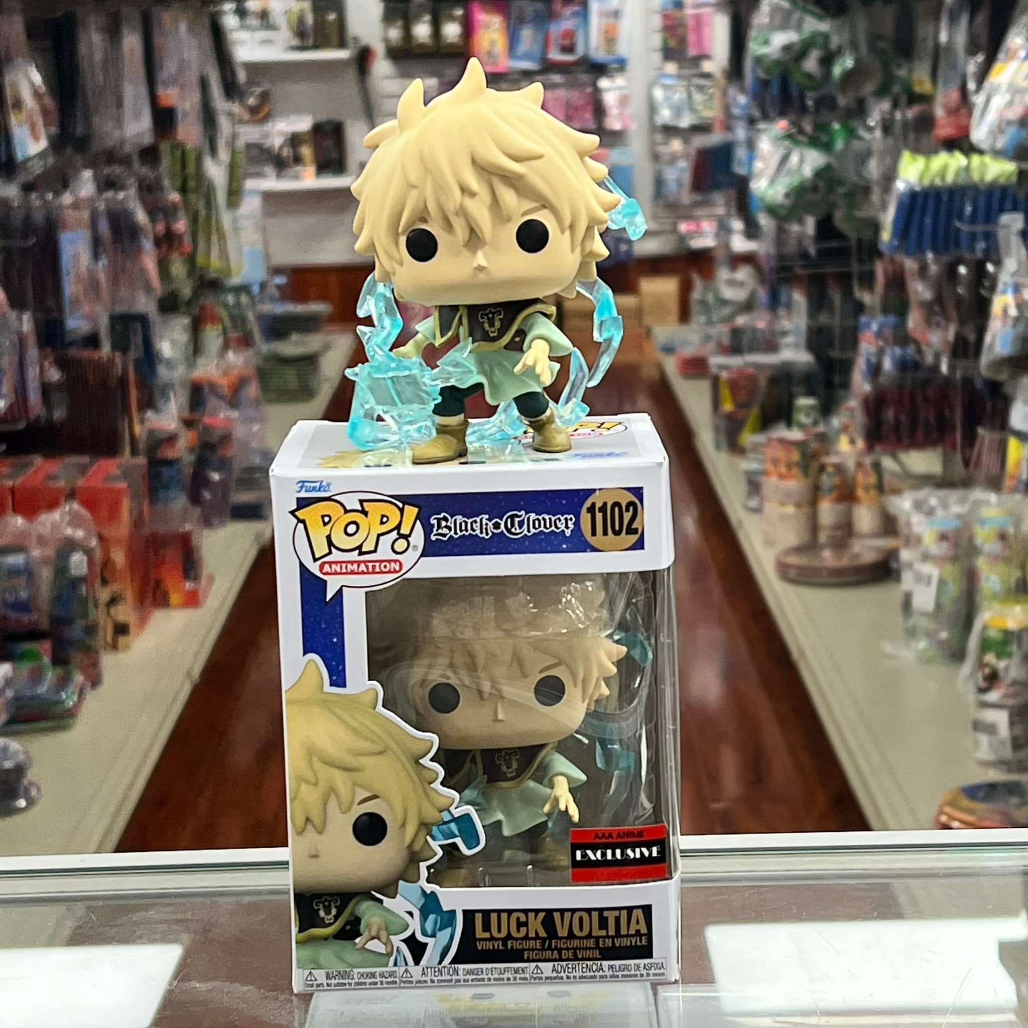 Funko Pop! Black Clover Luck Voltia Vinyl Figure - AAA Anime Exclusive COMMON ONLY!!!