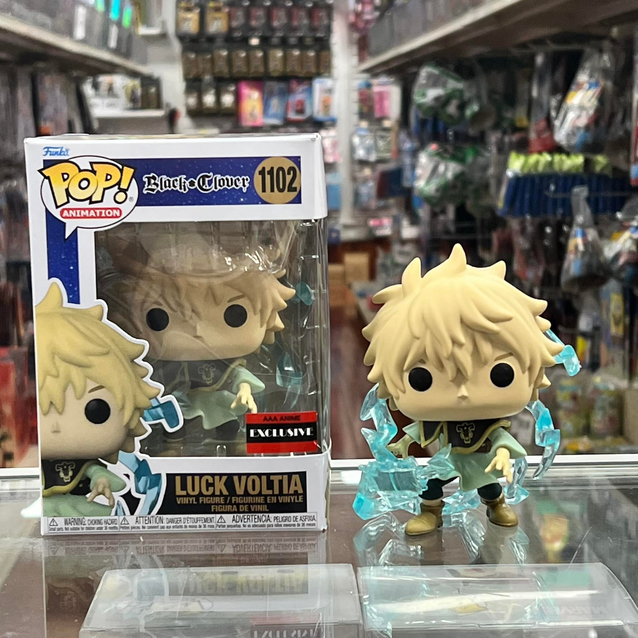Funko Pop! Black Clover Luck Voltia Vinyl Figure - AAA Anime Exclusive COMMON ONLY!!!