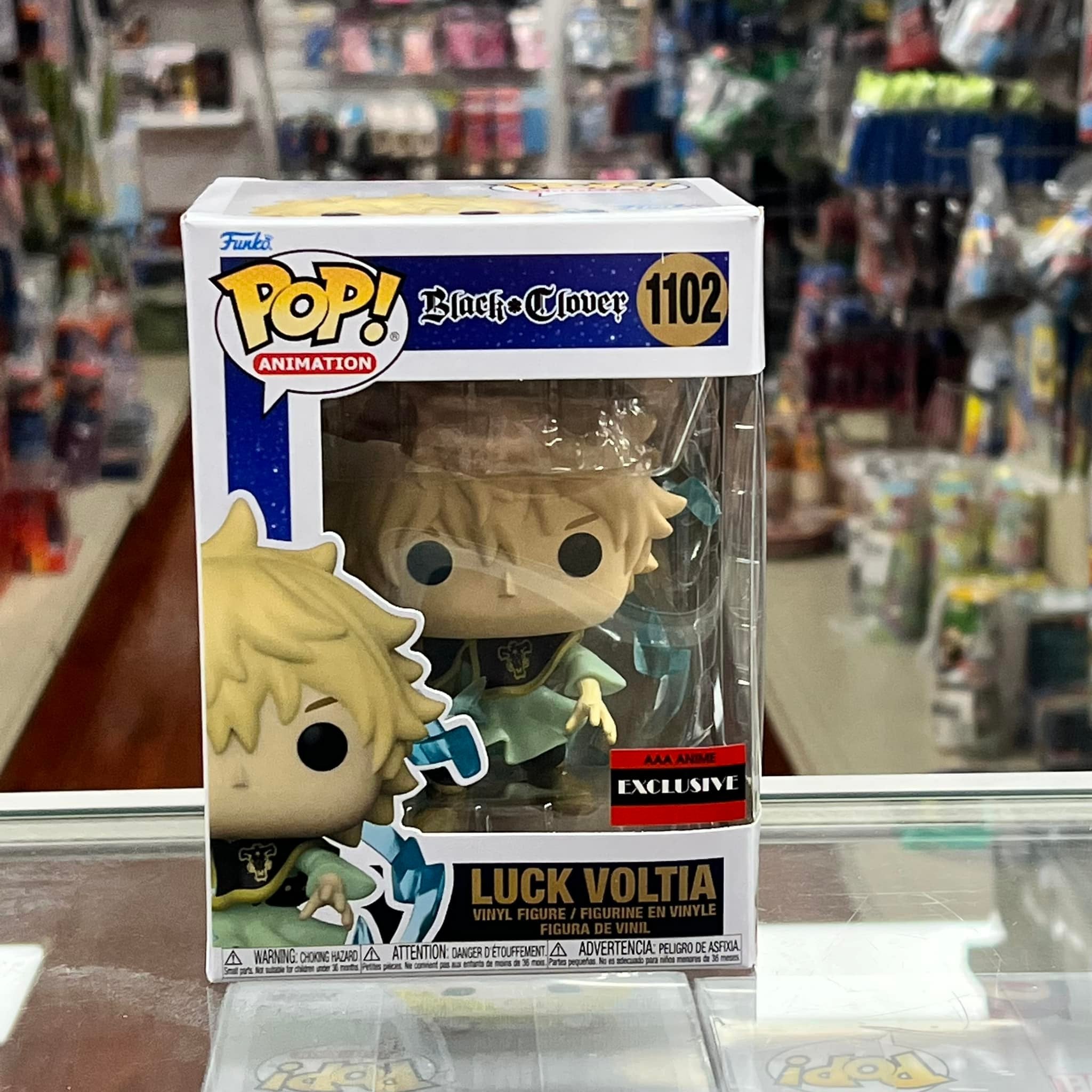 Funko Pop! Black Clover Luck Voltia Vinyl Figure - AAA Anime Exclusive COMMON ONLY!!!