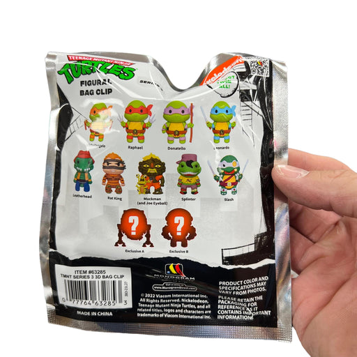Teenage Mutant Ninja Turtles 3-D Foam Figural Bag Clip Keyring Blind Bag Series 3