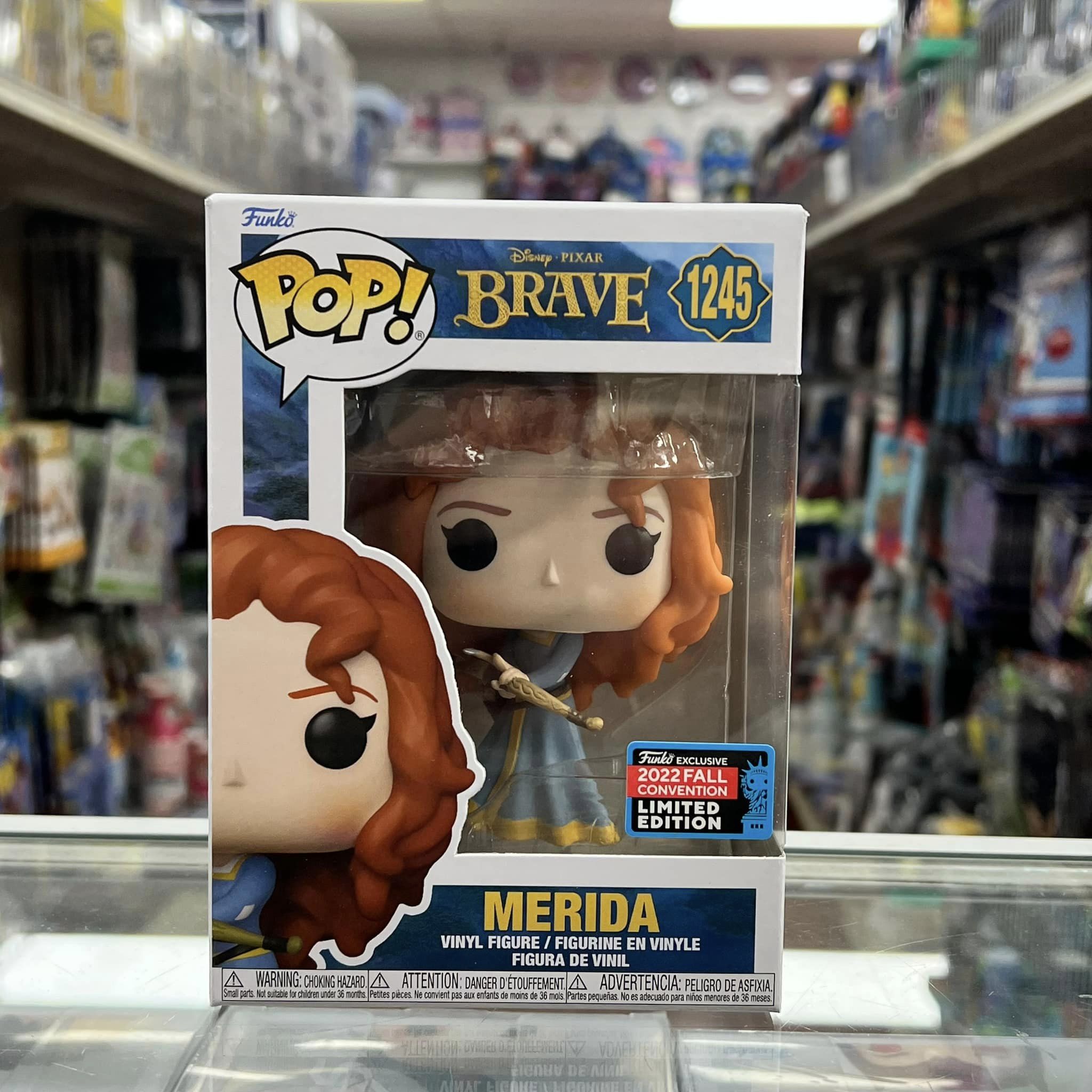 Funko Pop 2022 NYCC New York Comic Con Exclusive : DISNEY PIXAR BRAVE: MERIDA Vinyl Figure #1245