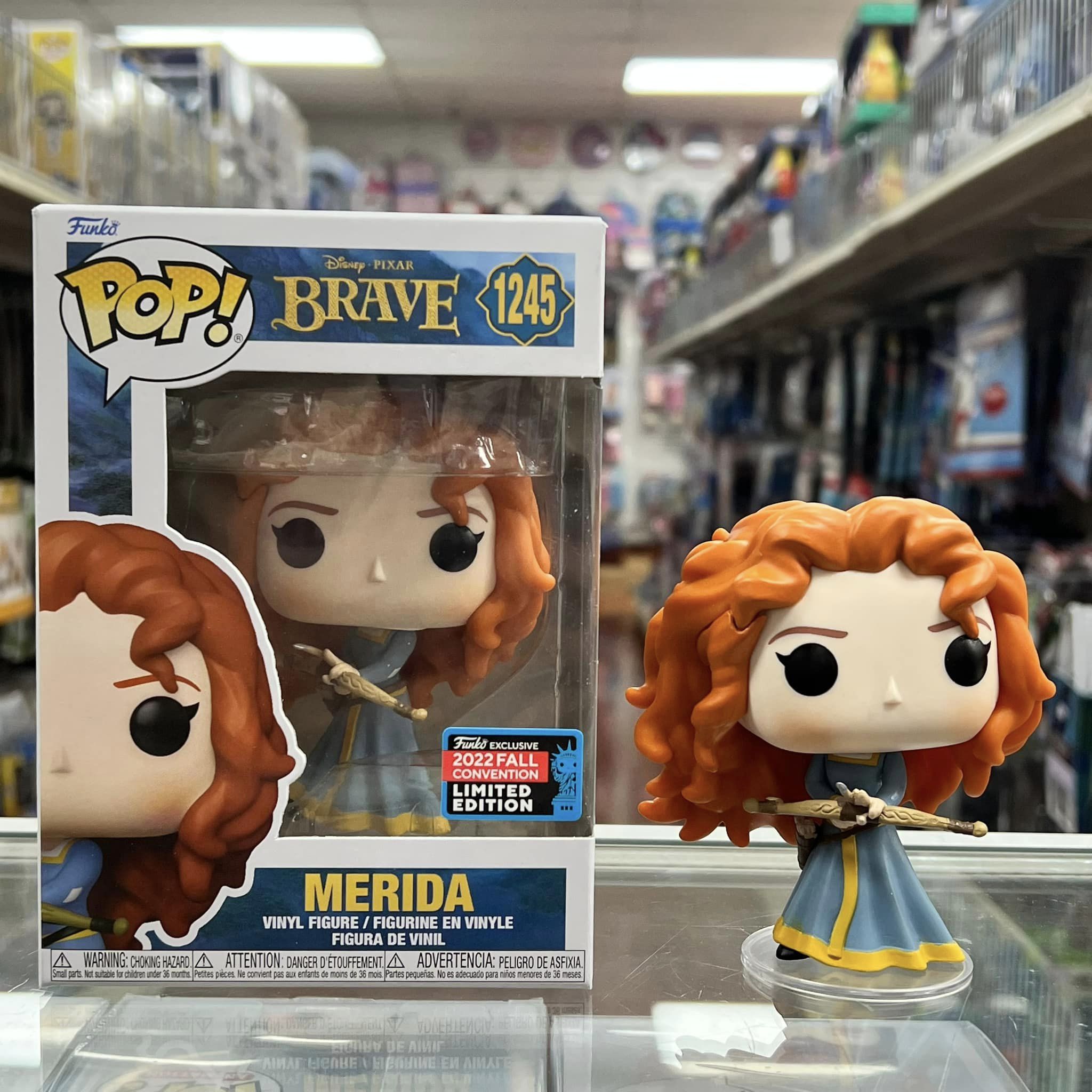 Funko Pop 2022 NYCC New York Comic Con Exclusive : DISNEY PIXAR BRAVE: MERIDA Vinyl Figure #1245
