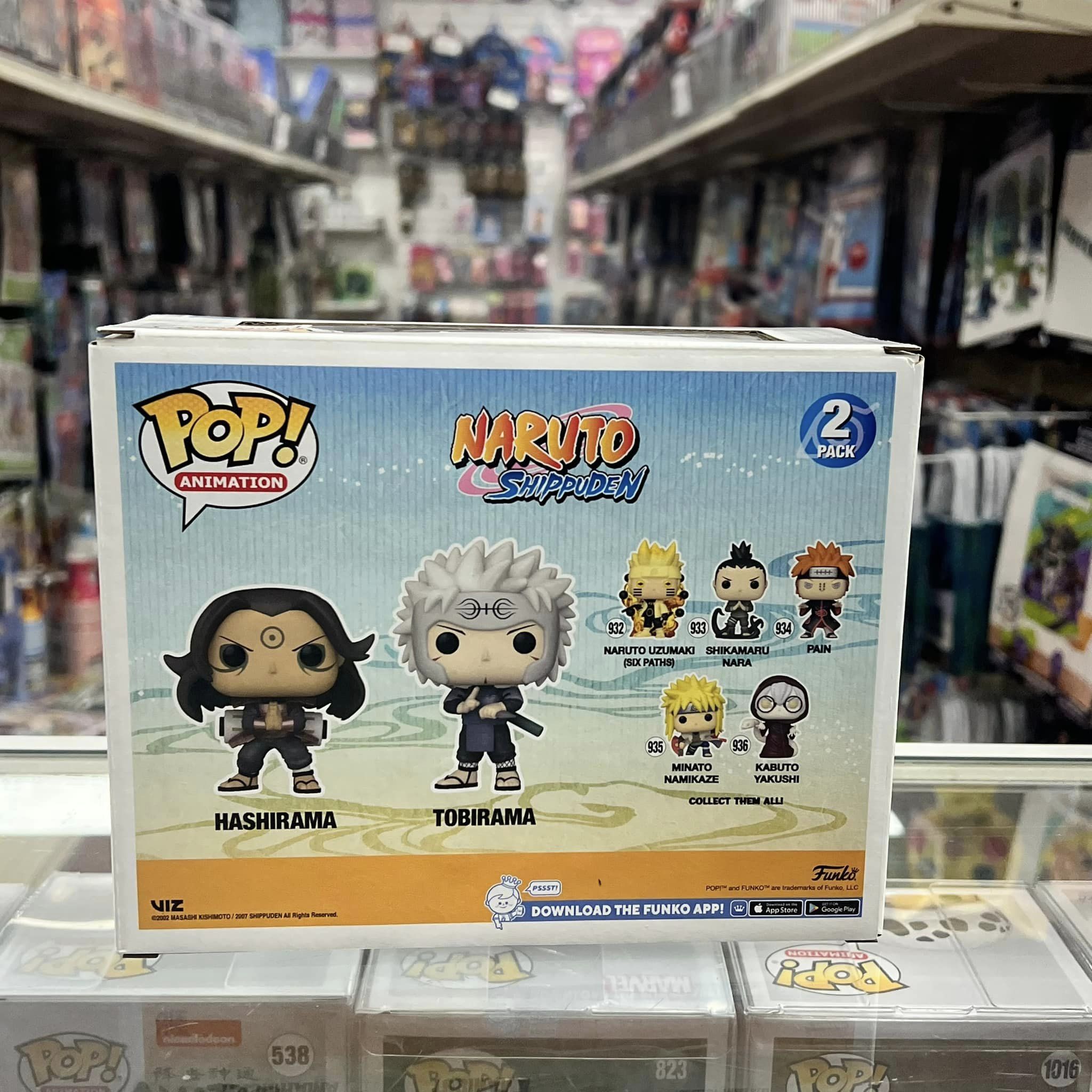 Funko Pop! Naruto Shippuden HASHIRAMA & TOBIRAMA Vinyl Figure 2 PACK