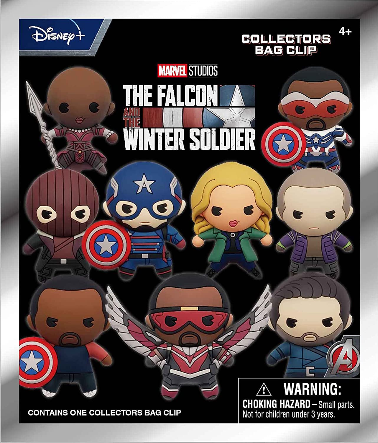 The Falcon and the Winter Soldier 3-D Foam Figural Bag Clip Keyring Blind Bag