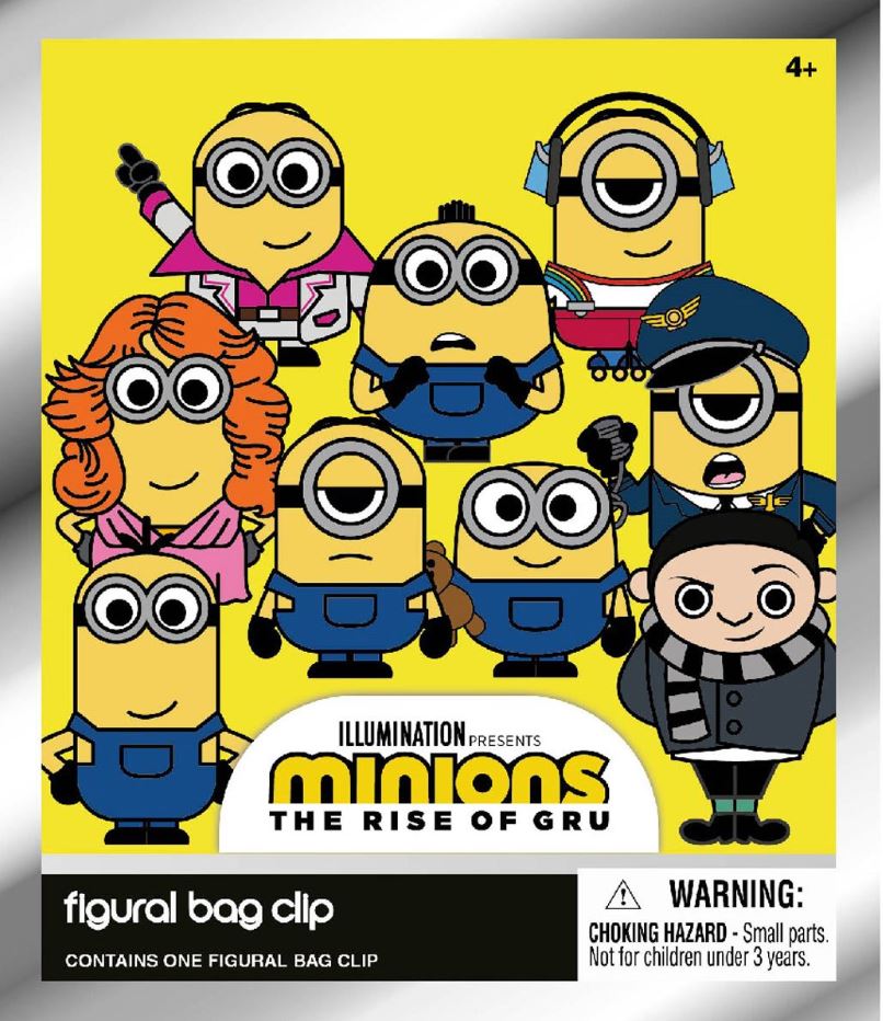 Minions: The Rise of Gru 3D Foam Figural Bag Clip Keyring Blind Bag