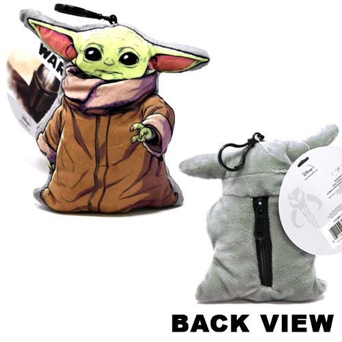 Star Wars The Mandalorian "The Child Baby Yoda 3D Shaped Plush Zipper Pull 4"