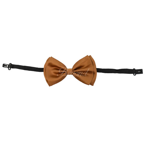 Brown Matching Set Suspender and Bow Tie