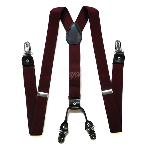 Burgundy Suspender