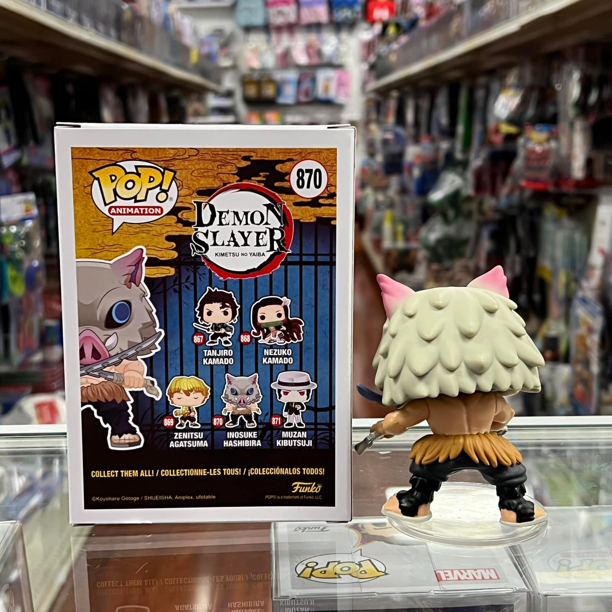 Funko POP Animation: Demon Slayer- Inosuke Hashibira Vinyl Figure #870