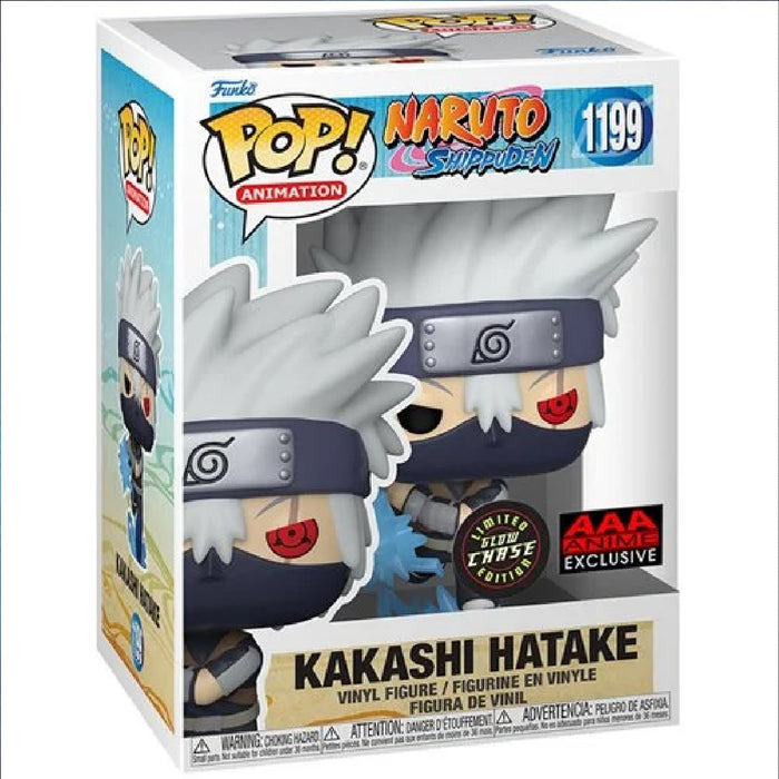 Funko Pop! Naruto: ShippudenYoung Kakashi Hatake with Chidori Glow-in-the-Dark Vinyl Figure - AAA Anime Exclusive CHASE+COMMON BUNDLE