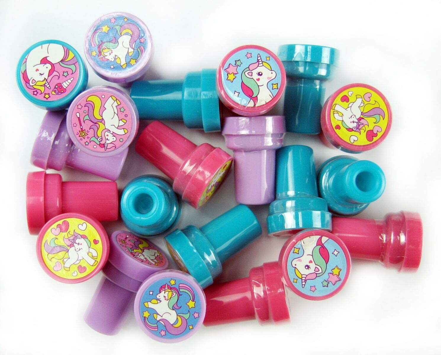 TINYMILLS 24 Pcs Unicorn Stampers for Kids Party Favors Supply
