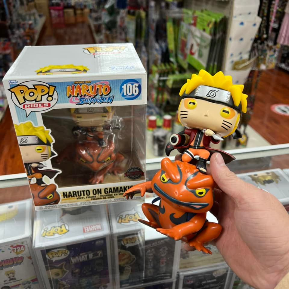FUNKO POP! RIDES NARUTO SHIPPUDEN: NARUTO ON GAMAKICHI Vinyl Figure #106