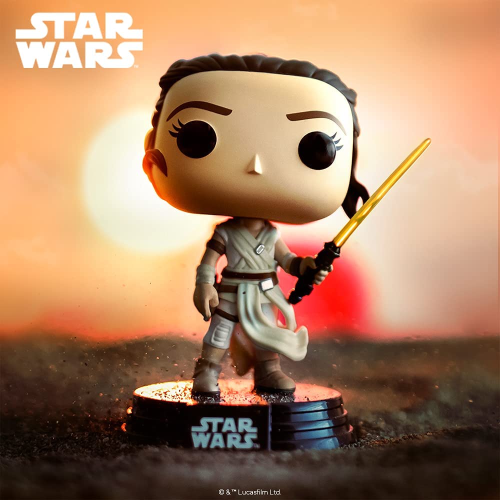 Funko Pop Star Wars: The Rise of Skywalker - Rey with Yellow Lightsaber Vinyl Figure