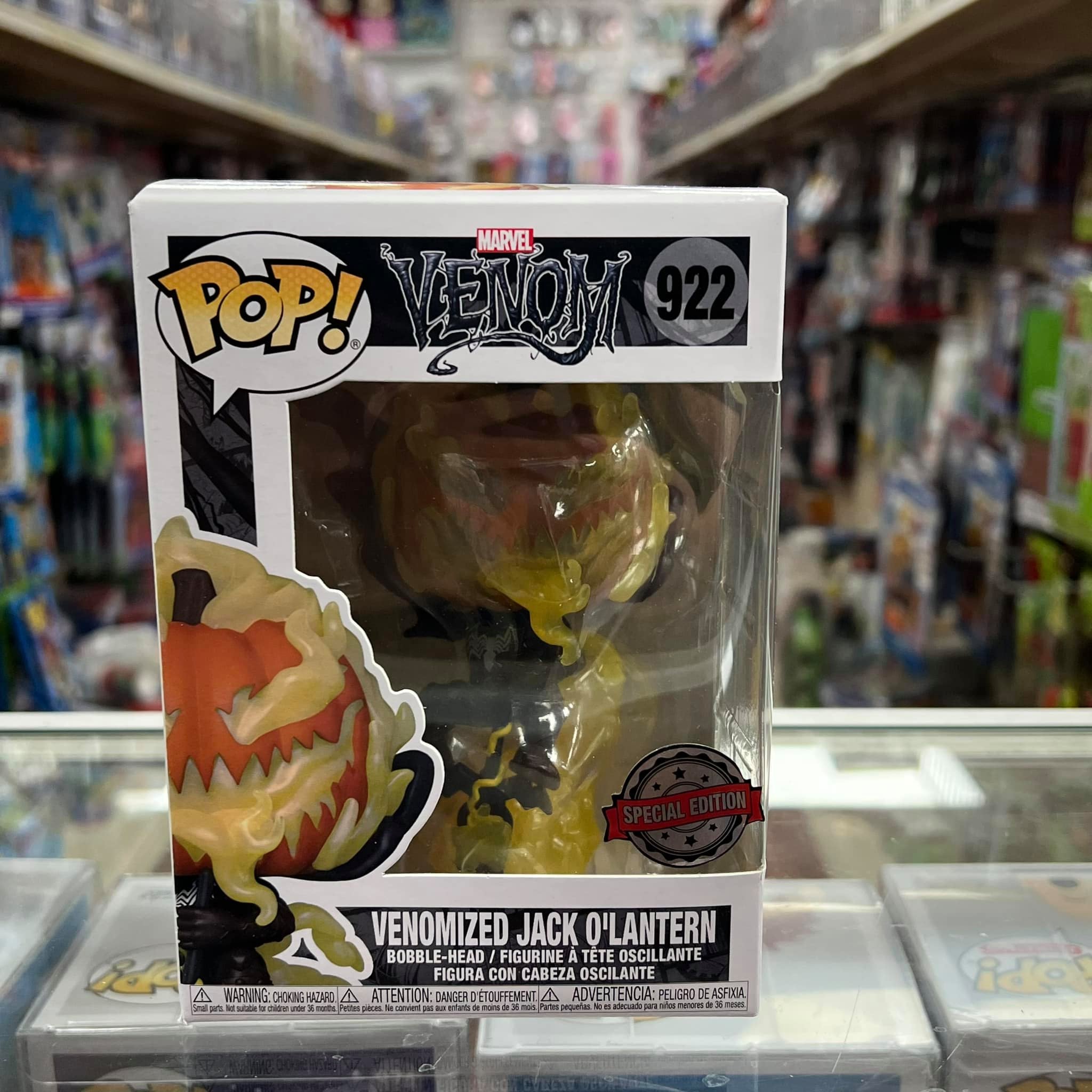 Funko POP VENOMIZED JACK O' LANTERN Vinyl Figure w/ case Special Edition Exclusive