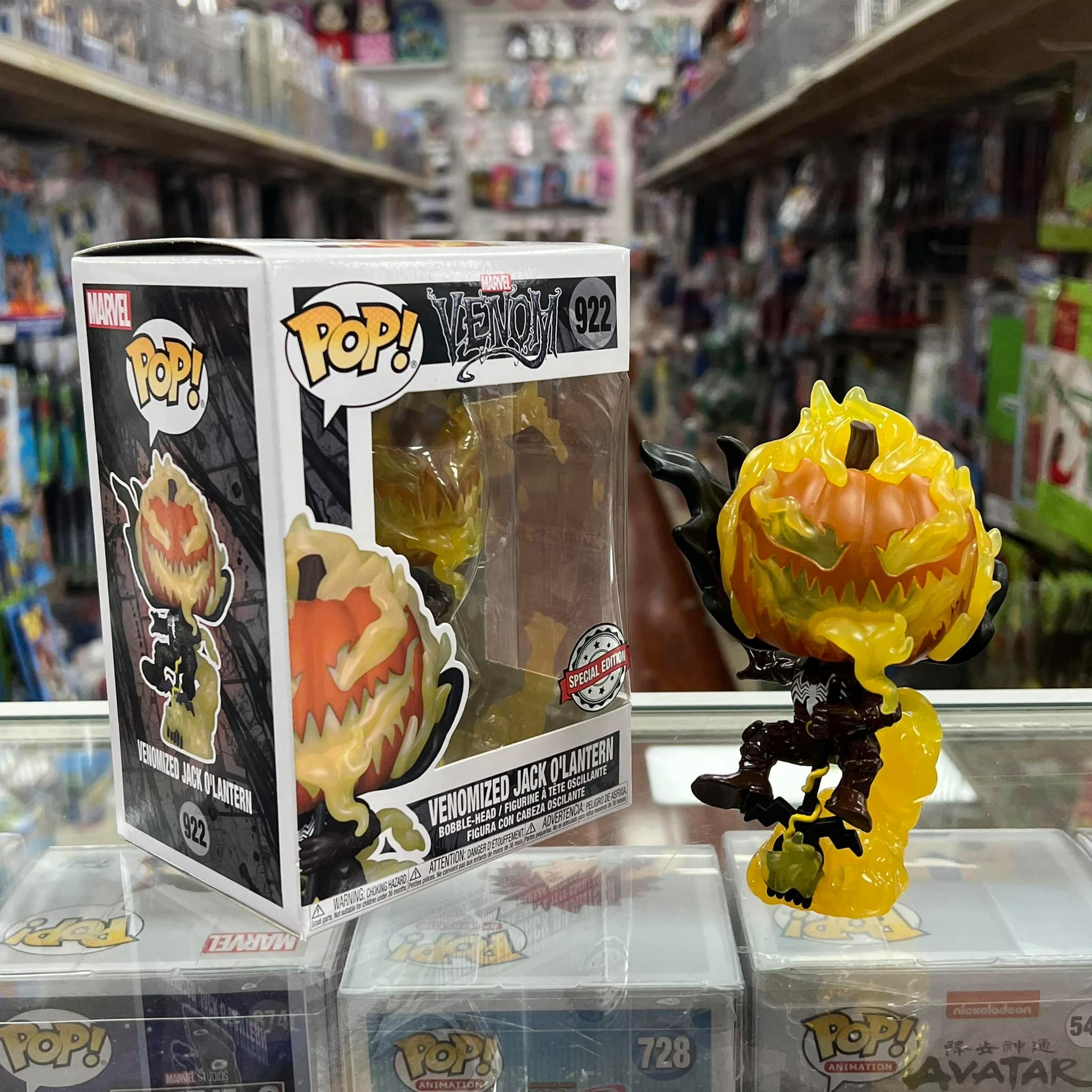Funko POP VENOMIZED JACK O' LANTERN Vinyl Figure w/ case Special Edition Exclusive