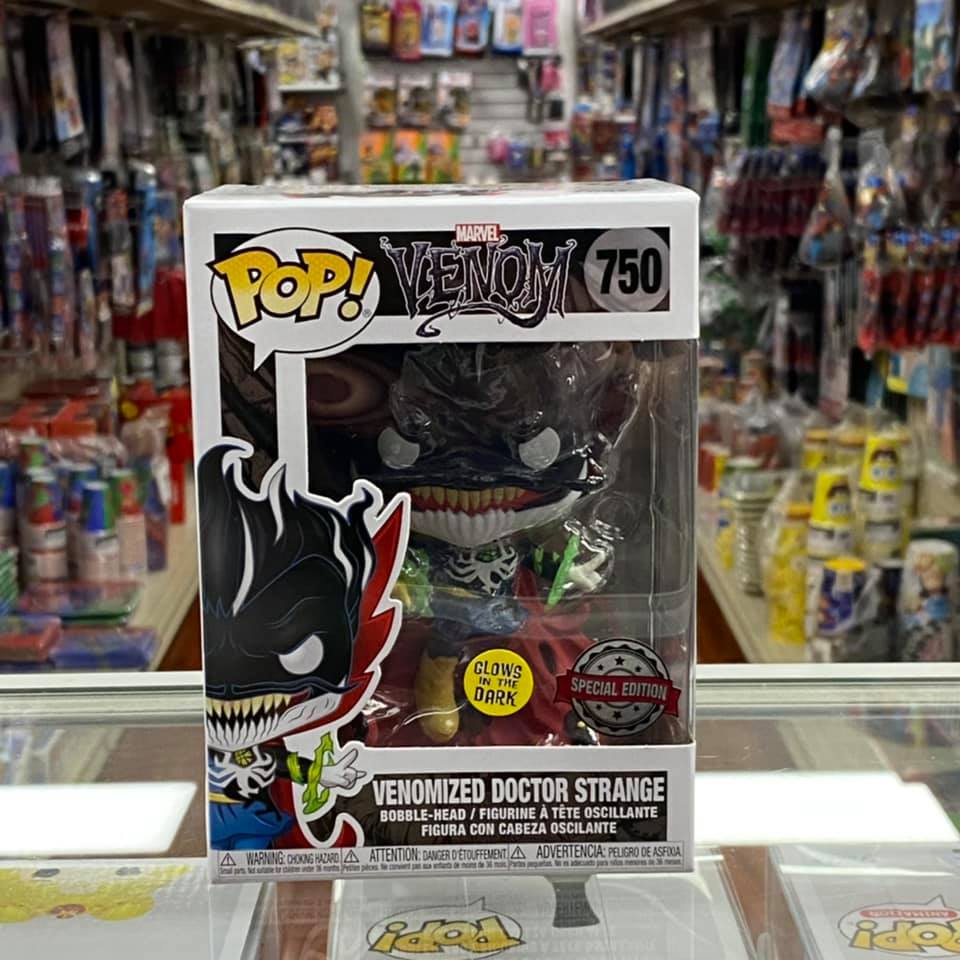 FUNKO POP! VENOM - VENOMIZED DOCTOR STRANGE WITH ENERGY (GLOW IN THE DARK) VINYL FIGURE #750 SPECIAL EDITION EXCLUSIVE