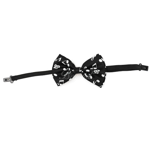 Music Notes Matching Set Suspender and Bow Tie