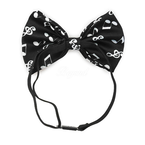 Music Notes Matching Set Suspender and Bow Tie
