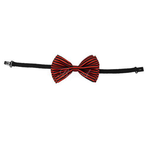 Halloween Red Stripe Bow Tie