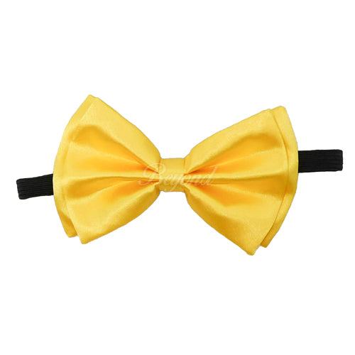 Neon Yellow Matching Set Suspender and Bow Tie