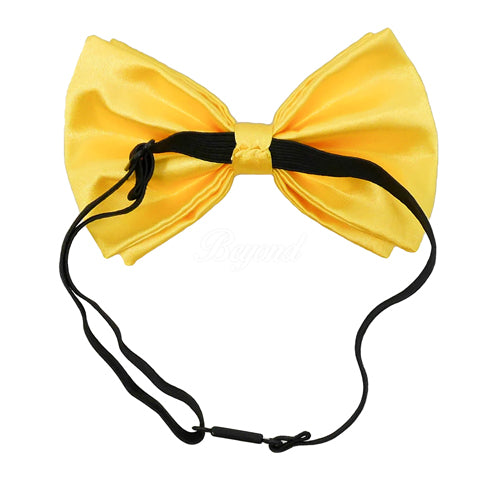 Neon Yellow Matching Set Suspender and Bow Tie