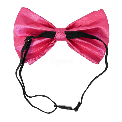 Neon Pink Matching Set Suspender and Bow Tie