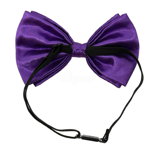 Neon Purple Matching Set Suspender and Bow Tie