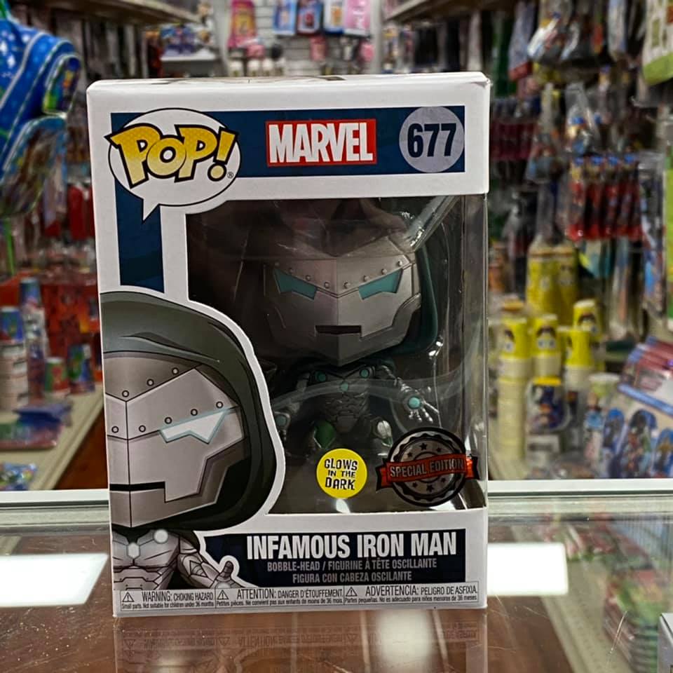 Funko Pop! Marvel Infamous Iron Man Pop! Vinyl Figure - PX Halloween Comic Fest 2020 Exclusive SPECIAL EDITION STICKER!
