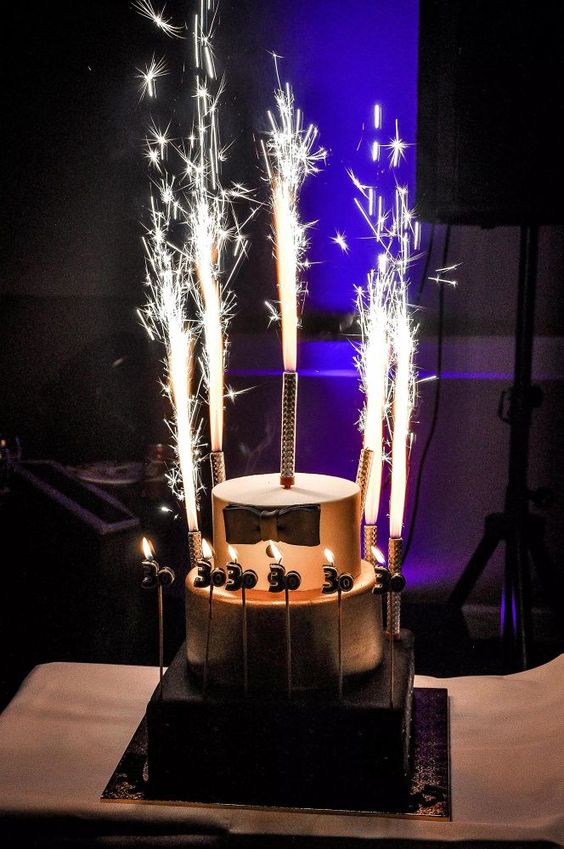 Birthday Candles Party Wedding Sparklers Gold Candles 7"