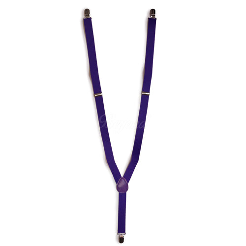 Royal Purple Matching Set Suspender and Bow Tie