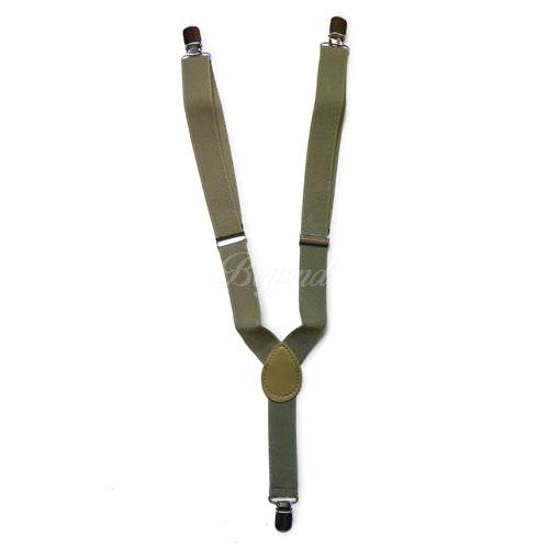 Kids Toddler Beige Matching Set Suspender and Bow Tie