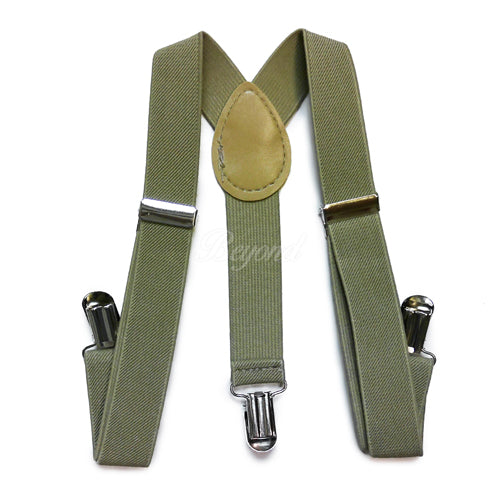 Kids Toddler Beige Matching Set Suspender and Bow Tie
