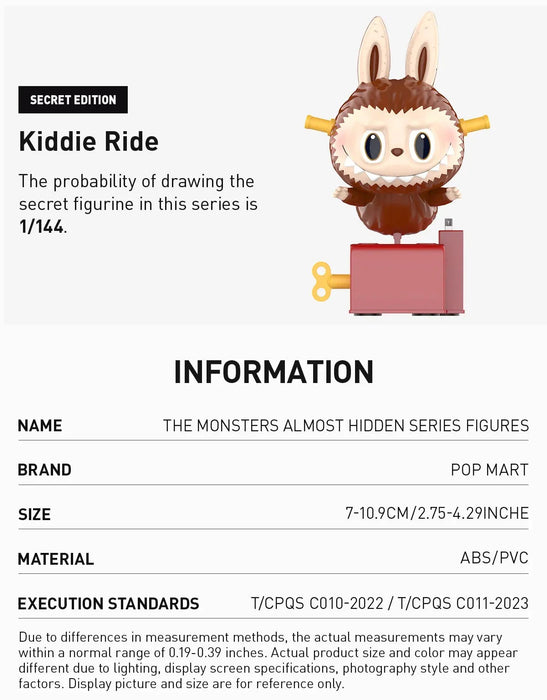 POP MART: THE MONSTERS Almost Hidden Series - 1 Blind Box