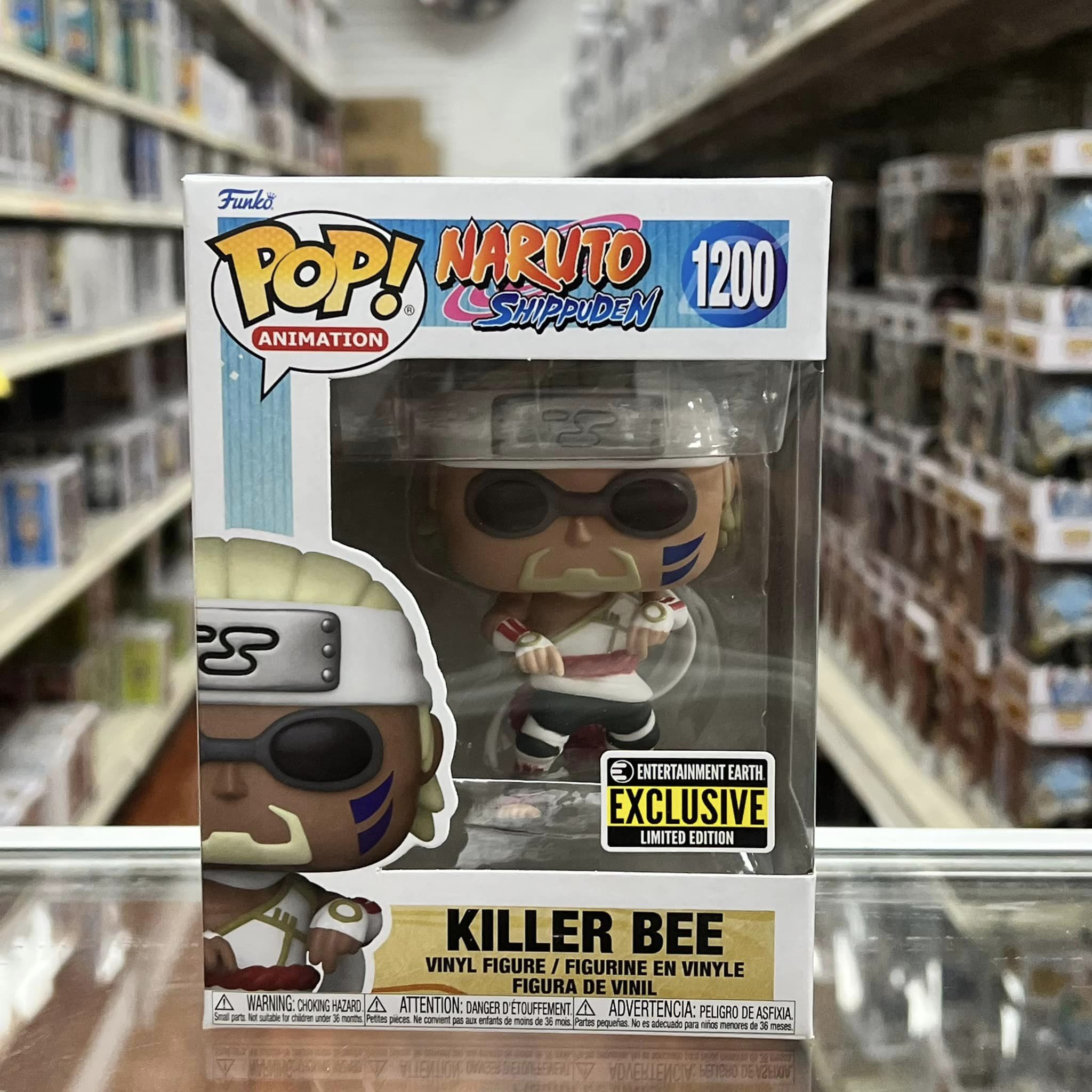 Funko Pop! Animation: Naruto - KILLER BEE Vinyl Figure #1200 ENTERTAINMENT EARTH EXCLUSIVE