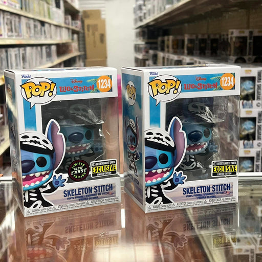 FUNKO POP! Skeleton Stitch Limited Edition CHASE BUNDLED Vinyl figure Entertainment Earth Exclusive #1234