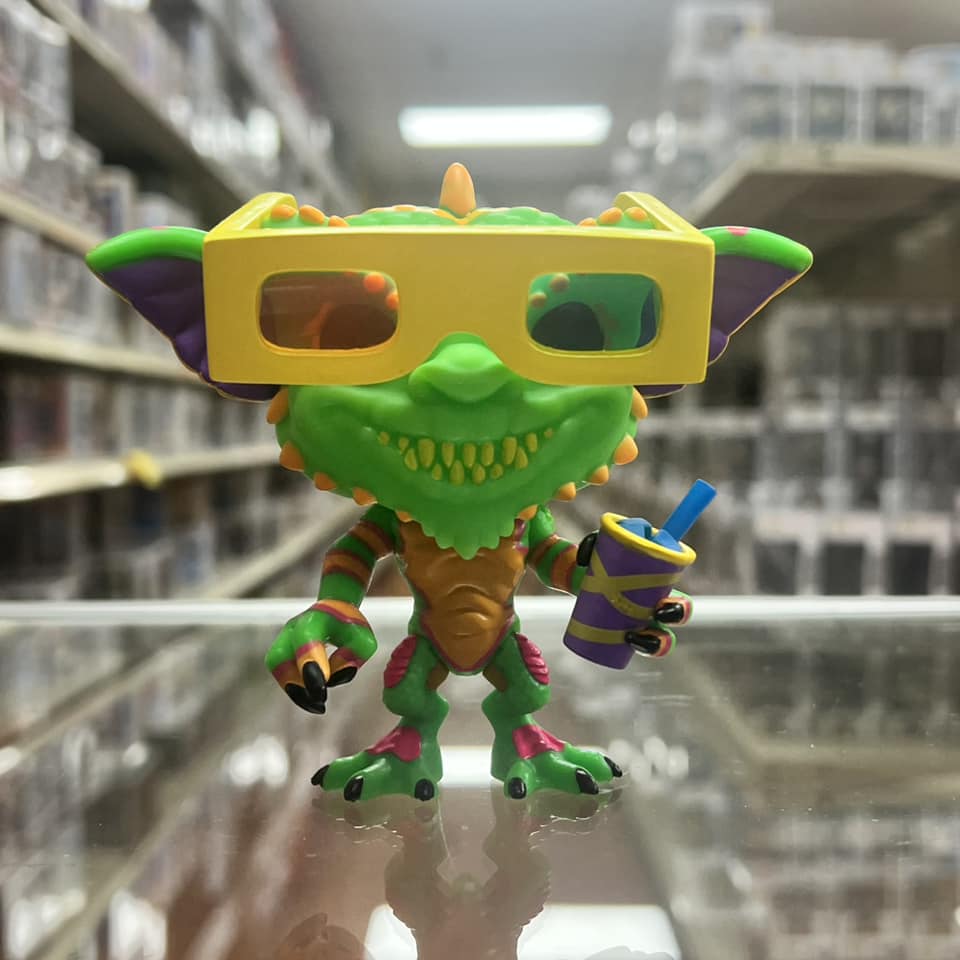 Funko Pop Horror Movies : GREMILINS GREMILIN with 3D GLASSES (Black Light) Vinyl Figure ENTERTAINMENT EARTH EXCLUSIVE