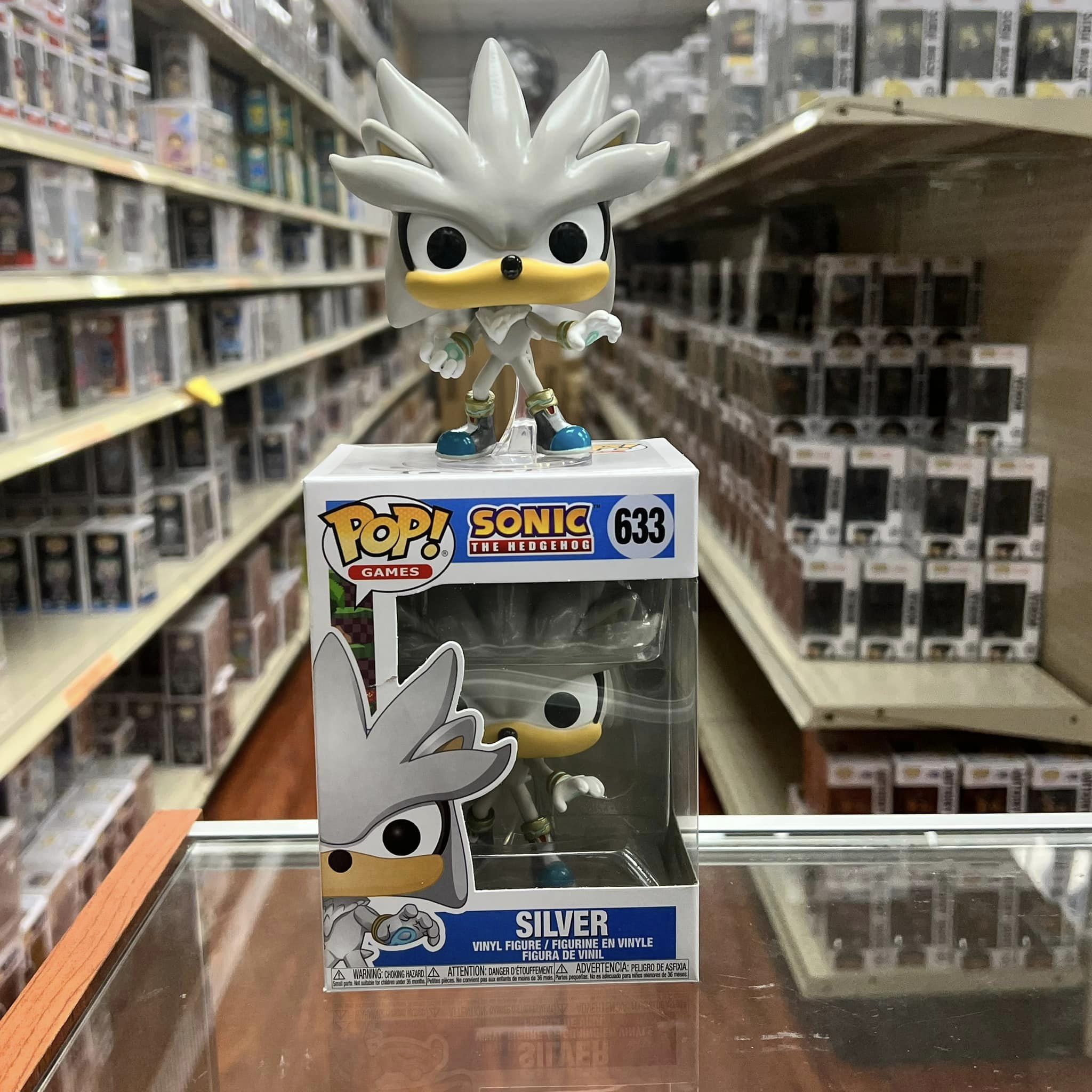 Funko Pop! Games: Sonic The Hedgehog: SILVER Vinyl Figure #633