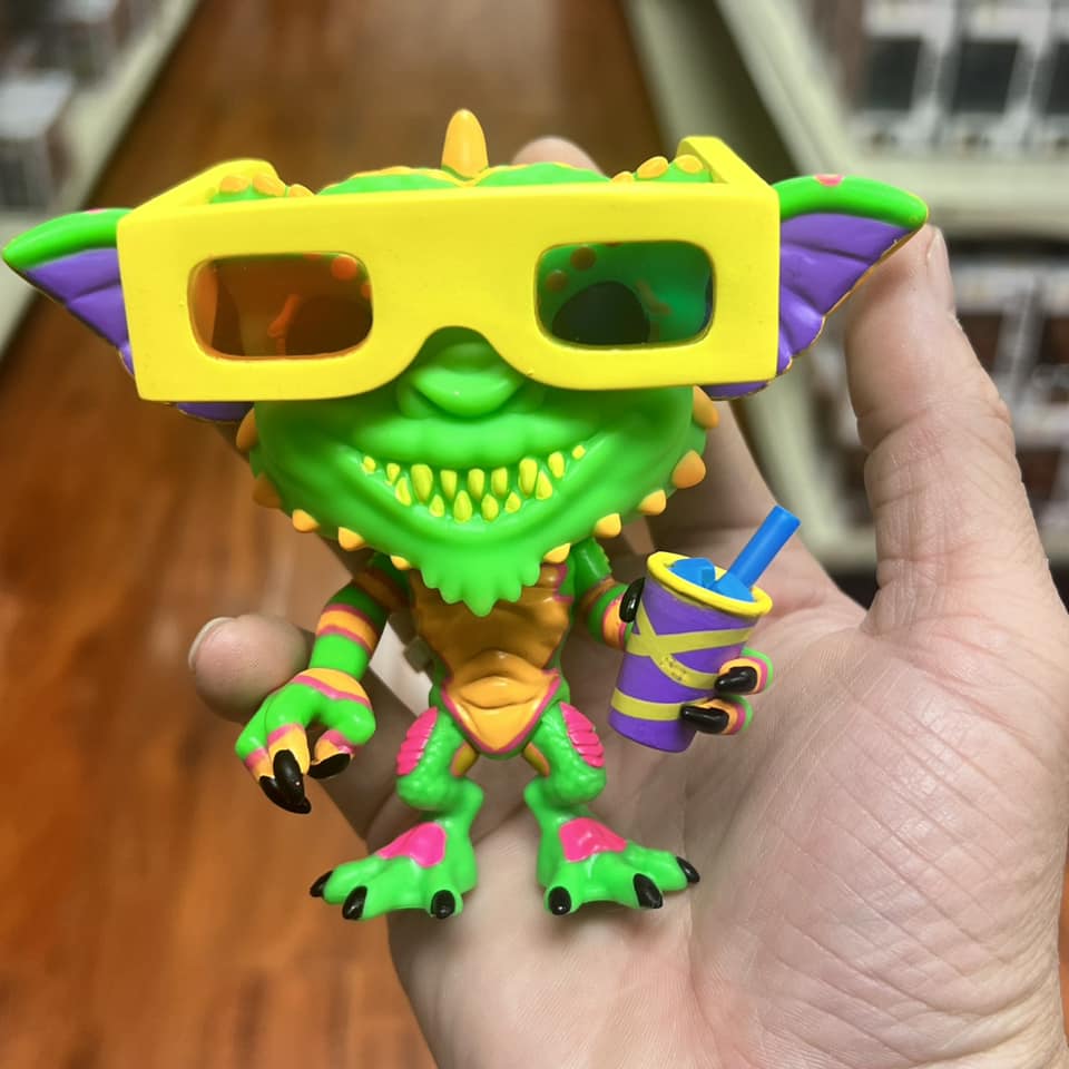 Funko Pop Horror Movies : GREMILINS GREMILIN with 3D GLASSES (Black Light) Vinyl Figure ENTERTAINMENT EARTH EXCLUSIVE